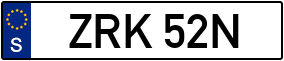 Trailer License Plate